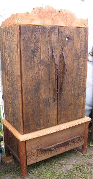 barn wood furniture, rustic armoire, western theme